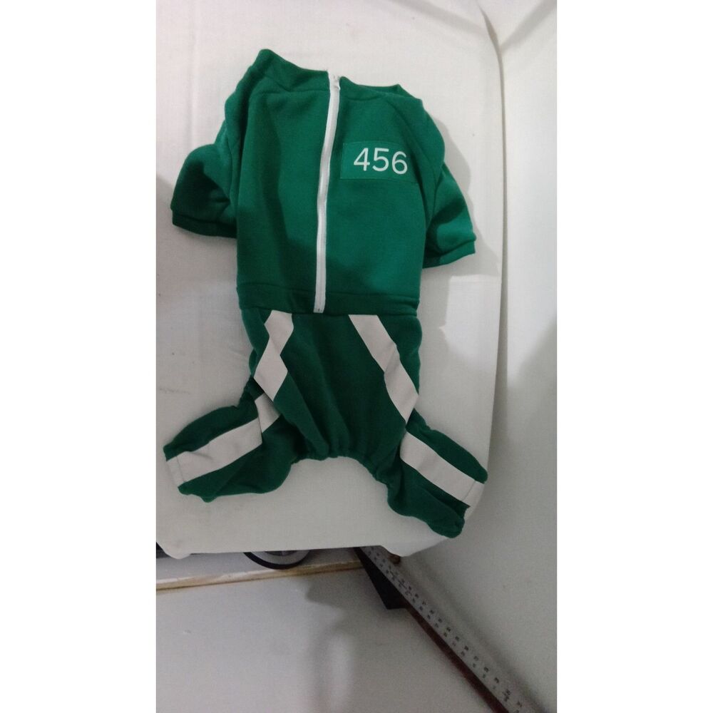 Netflix Squid Game Player 456 Jumpsuit Pet Costume Size XL New